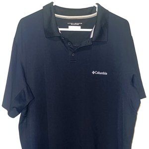XXL Columbia Black Collard Sports Wear Shirt
